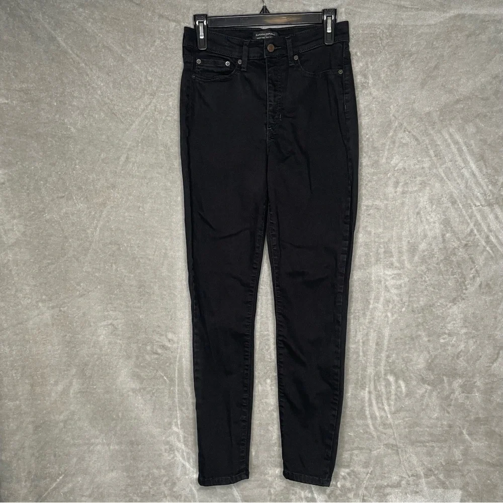 Banana Republic Black Curvy High-Rise Skinny Jeans Size 27 / 4